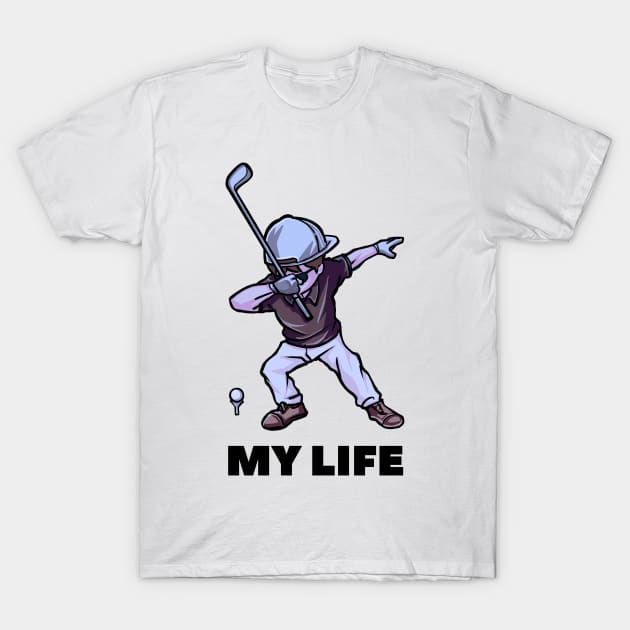 Swing Master - Golf's Dynamic Shot T-Shirt by vk09design